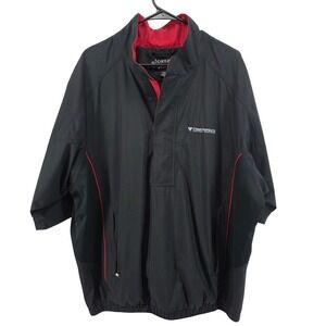 FootJoy DryJoys Mens XL Black Golf Rain Wind Jacket Waterproof Commonwealth Cup